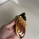 Vintage Provençal cicada handmade ceramic to hang.