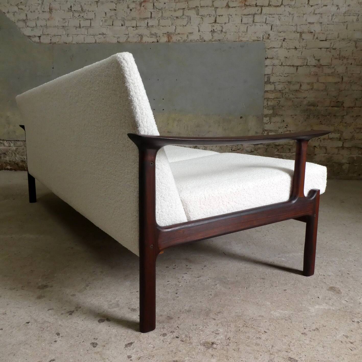 Rosewood sofa by edvard valentinsen for fraska, denmark, 1960