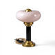 Lampe de chevet ou à poser art-déco • Verre ancien & Laiton patiné