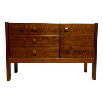 1978 - Commode moderniste en bois massif - France