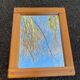 Scandinavian rectangular rounded mirror in pine 40x50cm
