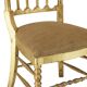 Chaise de style Chiavari en feuille d'or Tiffany, France, vers les années 1960.