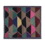 Tapis vintage turc de oushak tissé à la main 124x141 cm