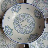 7 small deep plates Salins France