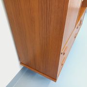 Meuble bibliothèque secrétaire de rangement vintage style scandinave