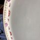 Oval porcelain dish with flower decoration