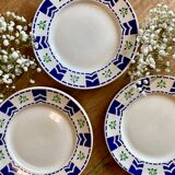 Set of 4 vintage plates model Axelle de Sarreguemines