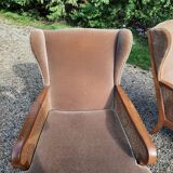 Set of 2 english canne chairs