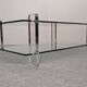 Glass and Lucite coffee table by Karl Springer, USA circa 1980