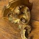 Pair of gilded wood wall consoles