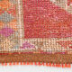 Turkish vintage geometric pattern red runner rug