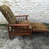 Fauteuil Morris repose pieds rétractable