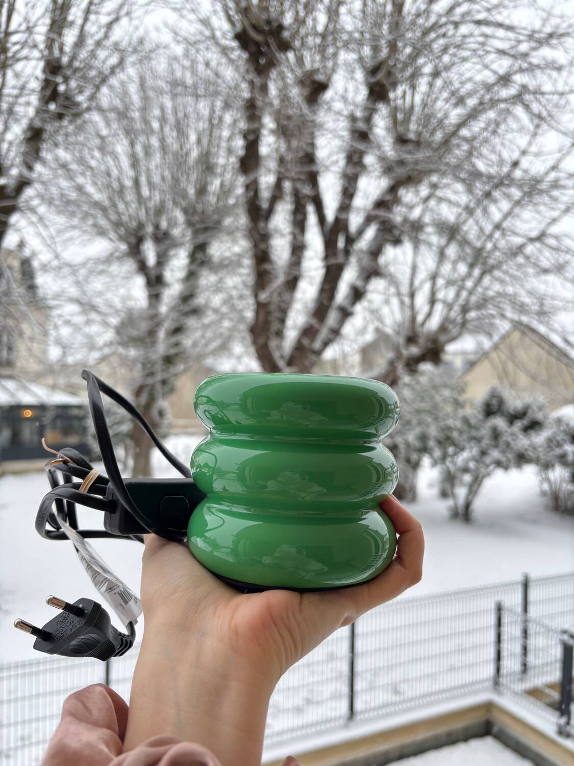 Boppo green bedside lamp 9cm