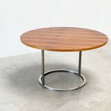 Table à manger ronde italienne en palissandre