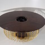 Solid walnut coffee table (unique piece)