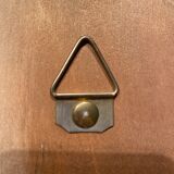 Oval mirror in a frame