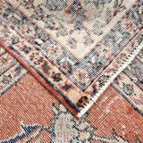 All-Over Floral Classic Red & Blue Turkish Rug, 260x366Cm