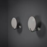 Set of metal Stilnovo Mod. 232 sconces by Bruno Gatta, Italy 1962