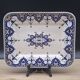 Antique Sarreguemines earthenware dish, Cluny model, 19th century