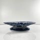 Plate on pedestal in ironstone "Flora" – Creil and Montereau, 19th century, blue