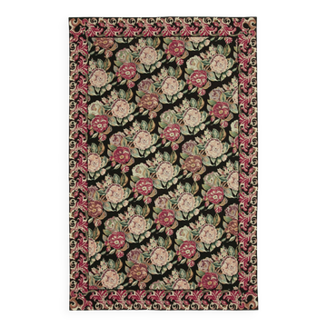 Handmade Vintage Flatweave Needlepoint Kilim 177 cm x 274 cm