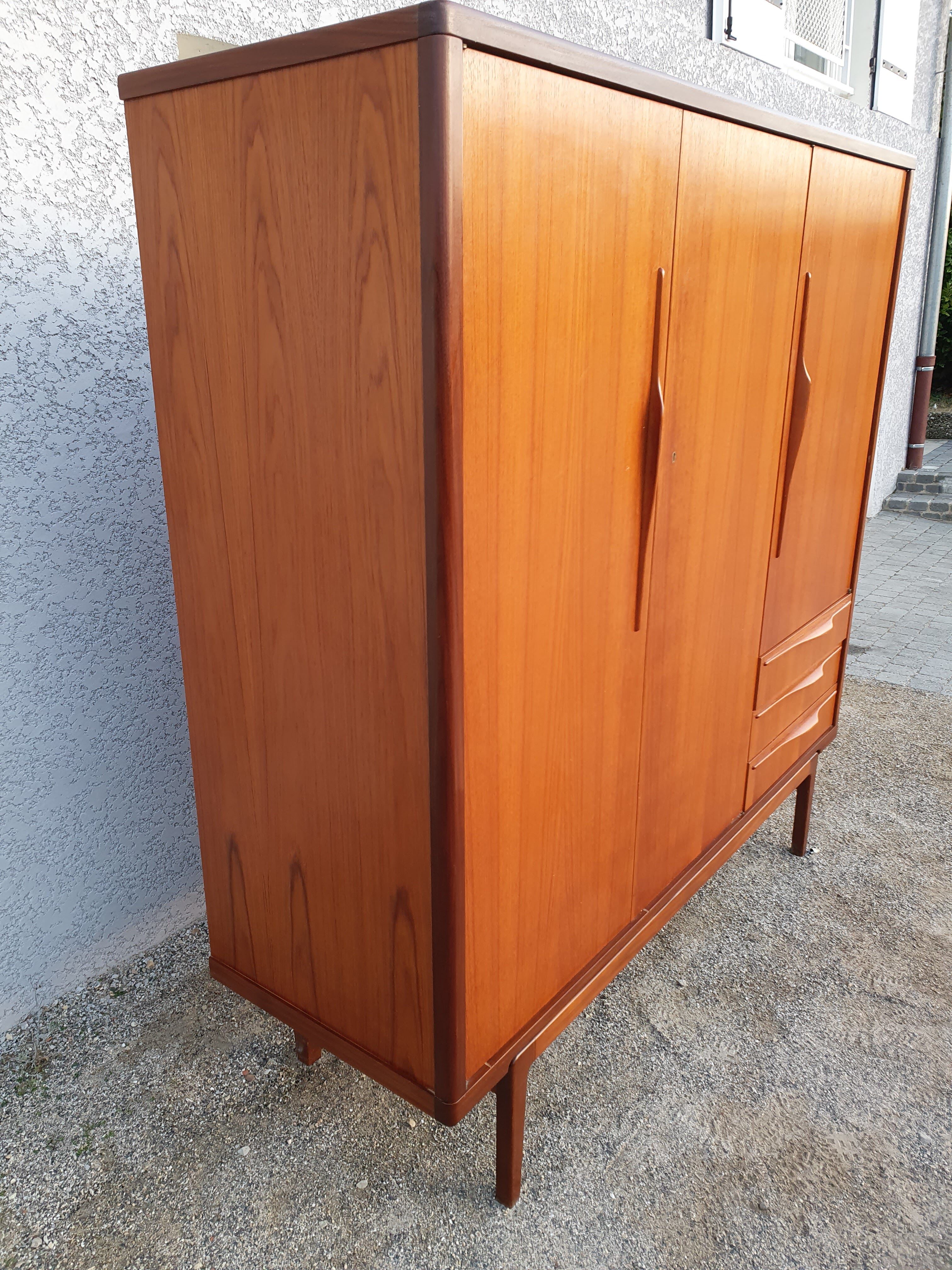 Vintage Scandinavian teak wardrobe