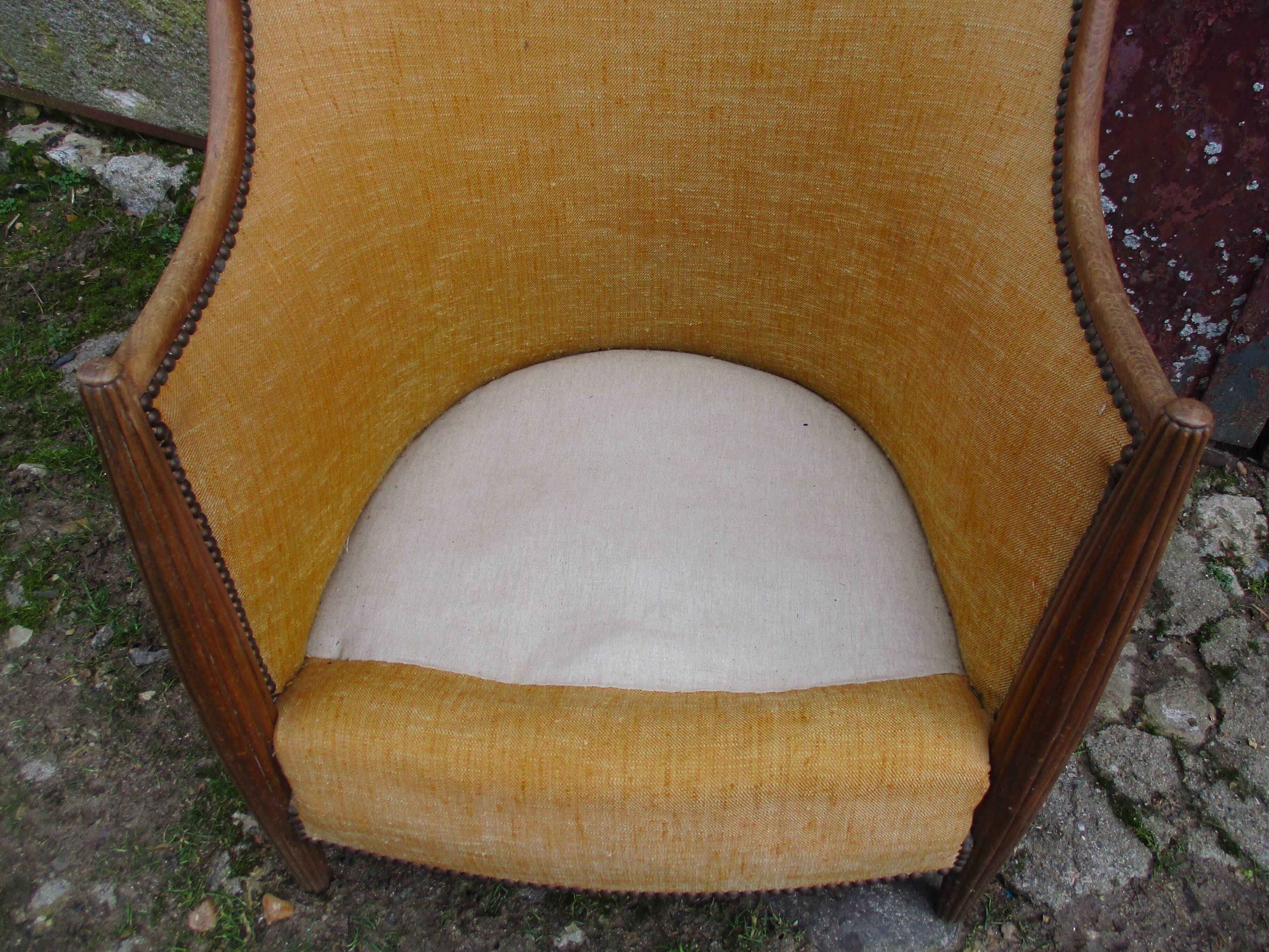 Fauteuil bergere de style Louis XVI art-deco