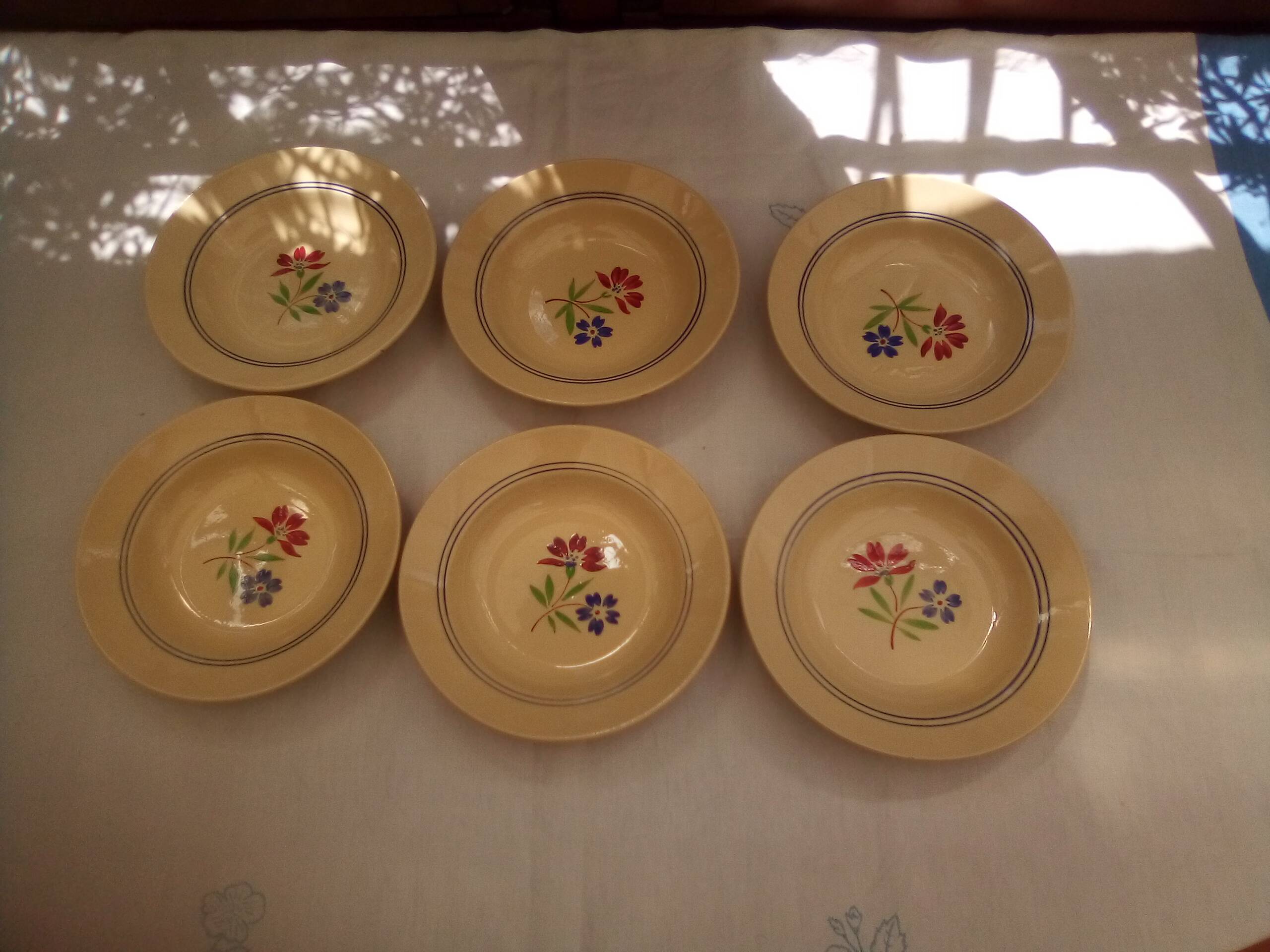 6 May soup plates / KG Lunéville