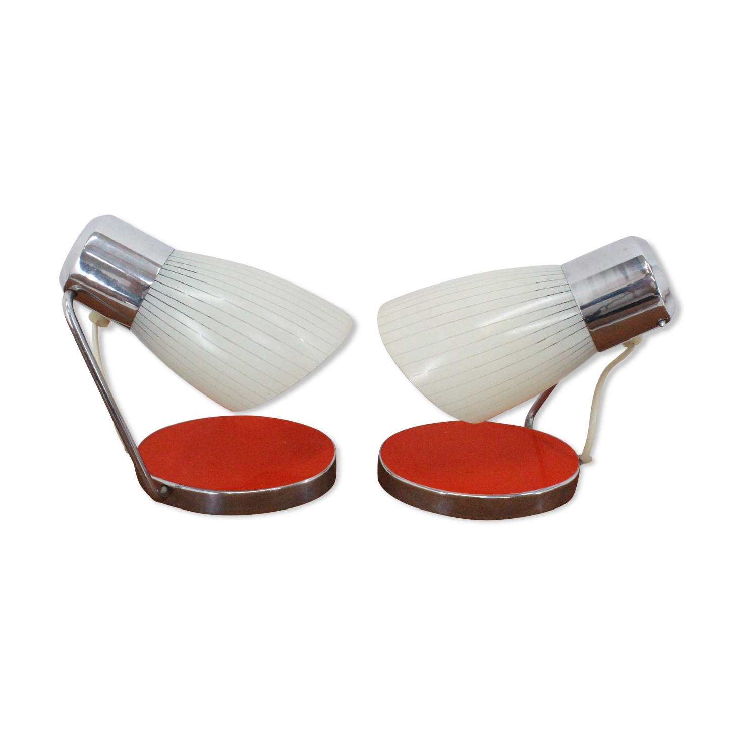 Pair of mid-century table lamps by Drupol 1960