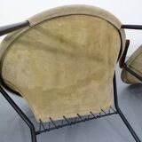 Danish Sueded Balloon Chairs by Hans Olsen for Lea Furniture, 1950s, Set of 4