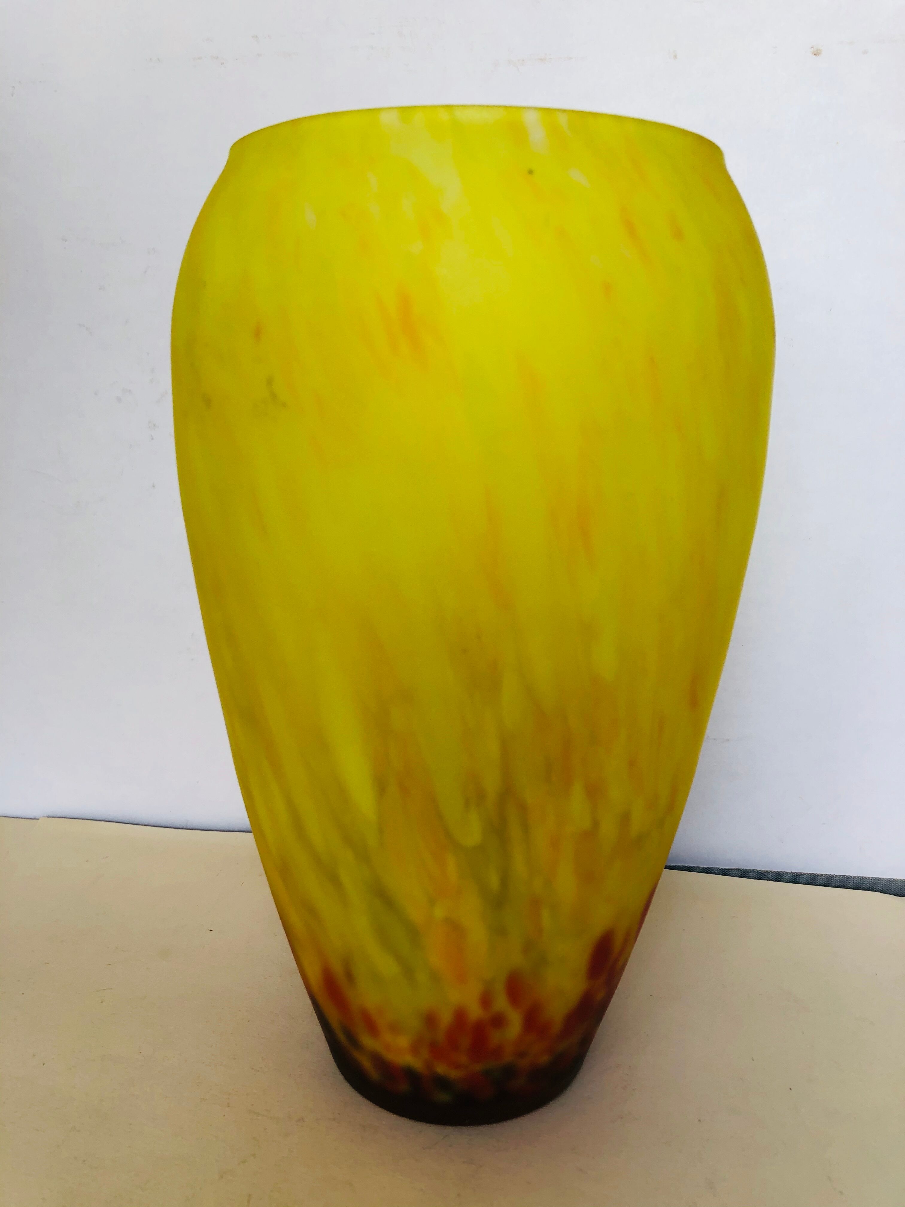 Glass paste vase