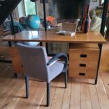 Wood and metal office 70s