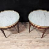 Pair of Louis XVI bouillotte tables