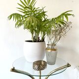 Vintage gilded metal side table