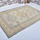 Anatolian Oushak wool rug, reference 3558