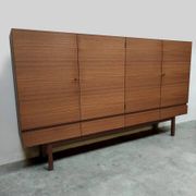 Danish vintage Scandinavian teak highboard XL