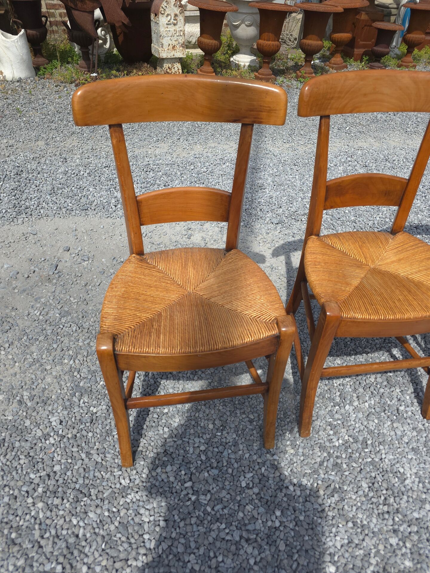 6 chaises en merisier