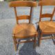 6 chaises en merisier