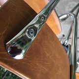 Vintage chrome and leatherette chairs