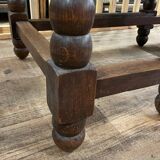 Wooden table with gateleg flaps