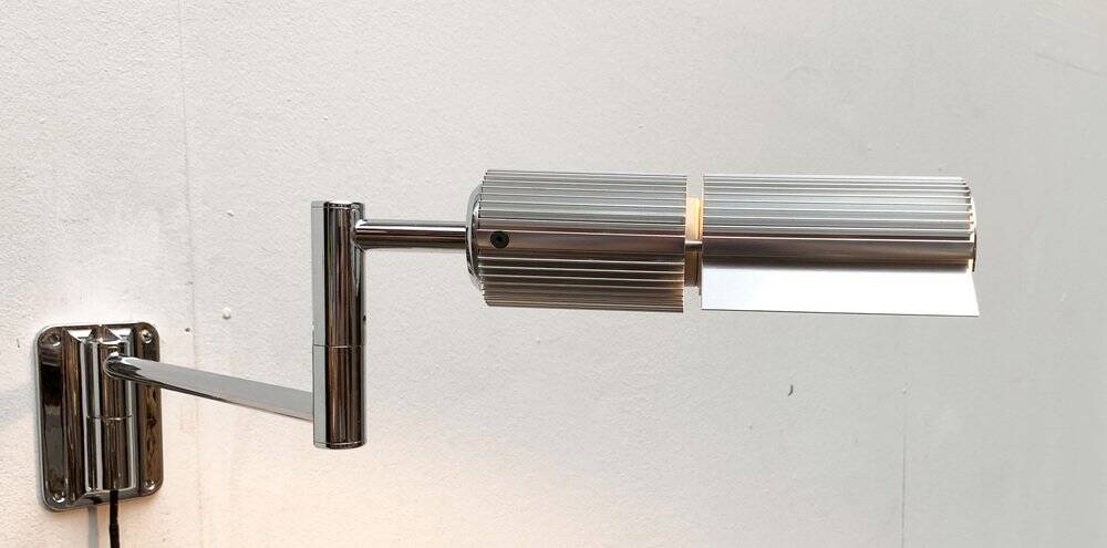 Vintage Space Age Wall Lamp Haloprofil by V. Frauenknecht for Swisslamps International, 1970s
