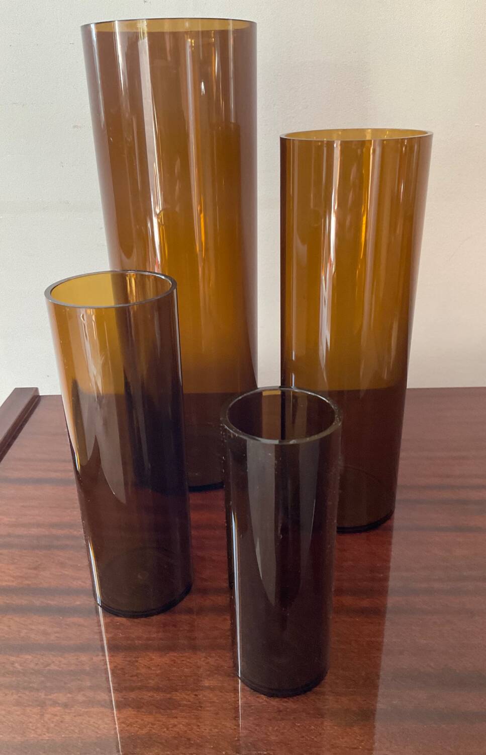 Series of 4 Jacques Bedat nesting vases from the 70s