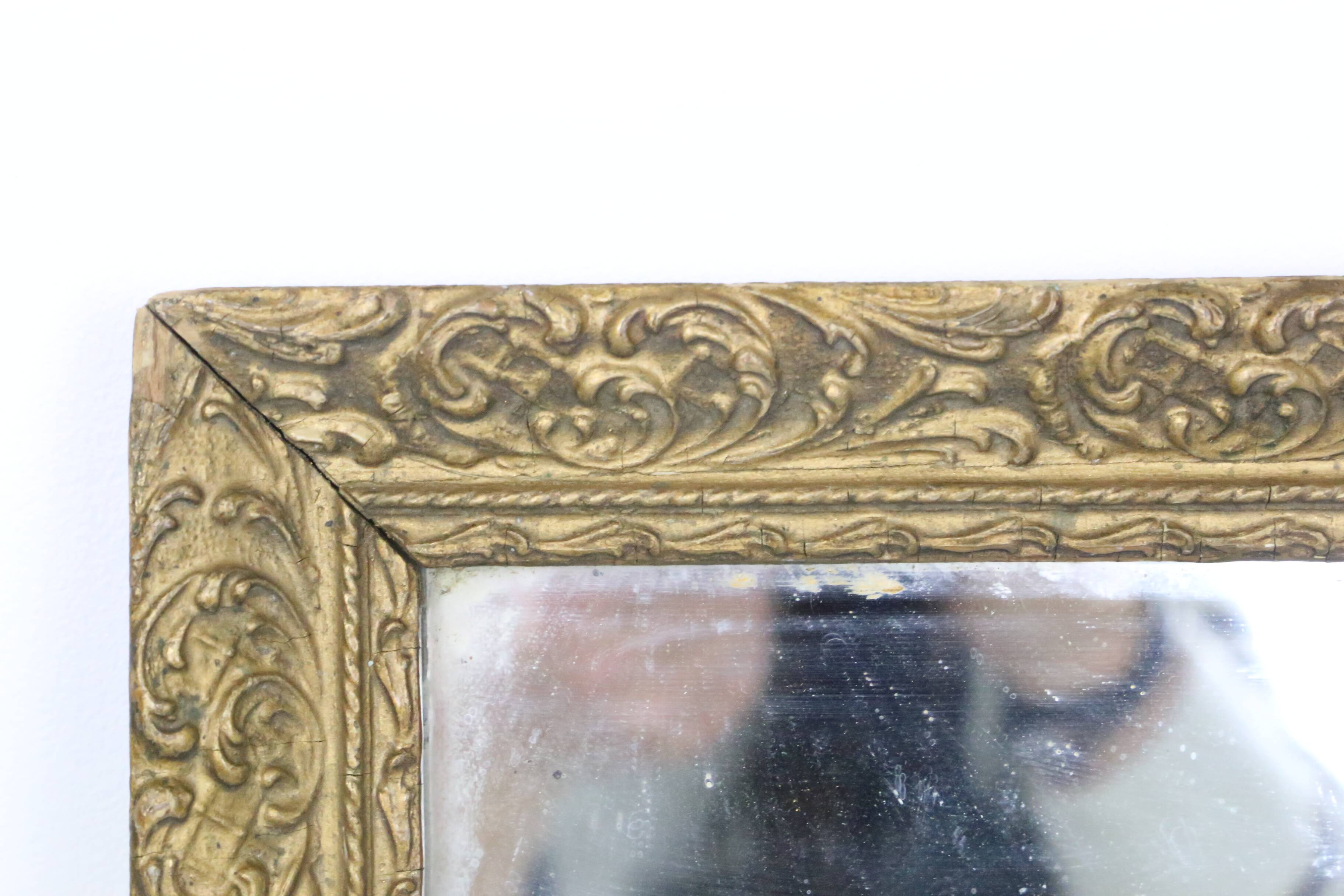 Gilded wooden mirror, 19th century