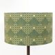 Pair of table lamps or accent lamps in brass and leather by J.T. Kalmar, Mid-Century, Austria, 1960s.