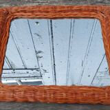 Rattan mirror 31 x 26 cm