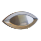 Plat en inox oval, Design, 1970 -  49 X 22 cm