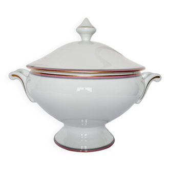 Exclusive tureen in Limoges porcelain Jammet-Seignolles Tuileries model from 1960, Tableware