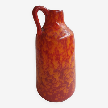 Vase vintage West-Germany orange 1960