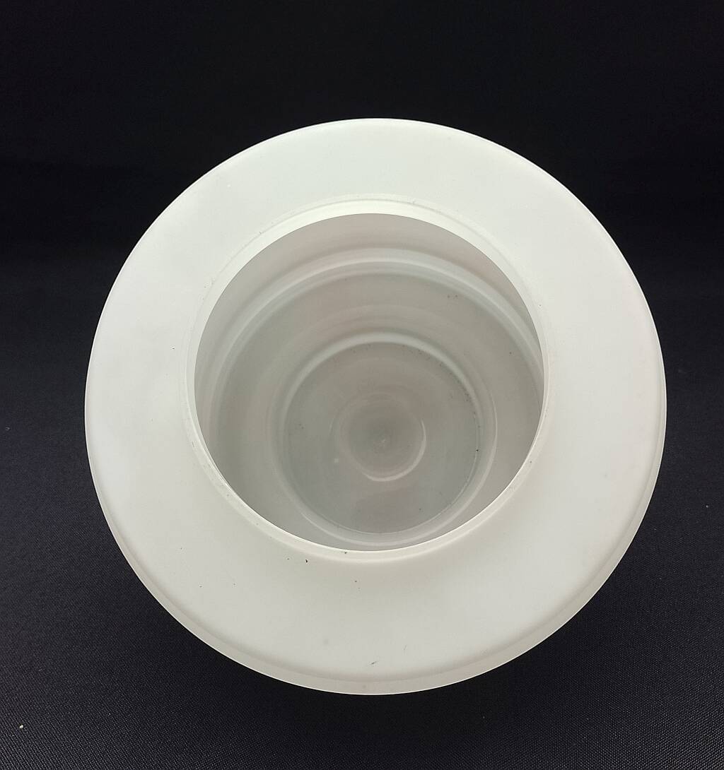 Art Deco Lampshade Glass Marbled Pattern White & Pink Birthday Cake