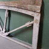 19th century french wooden window frame with arrows